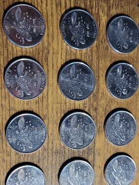 2017 Canadian 5 Cents Nickel Coins - Lot of 12